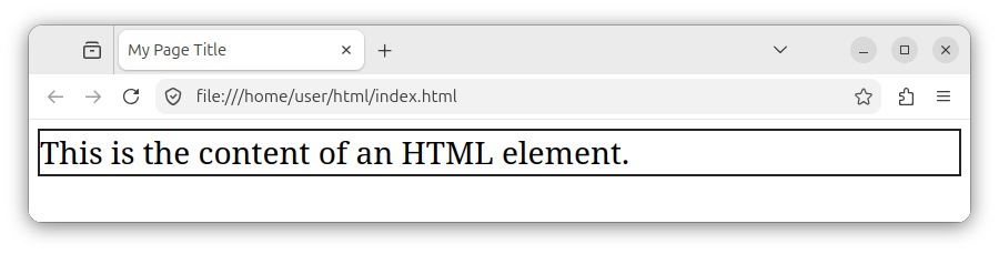 A CSS rule displayed as a rectangular area that has some text content.