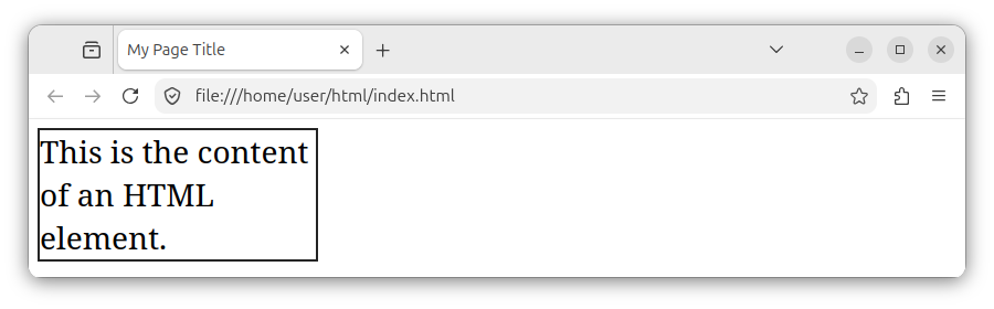 A CSS rule showing a box with a fixed-width size.