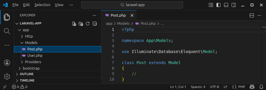 Model file content and placement in the framework.