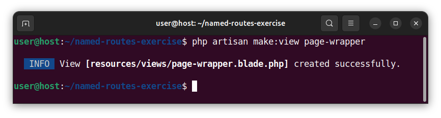 Creating a main, page-wrapper view in Laravel.