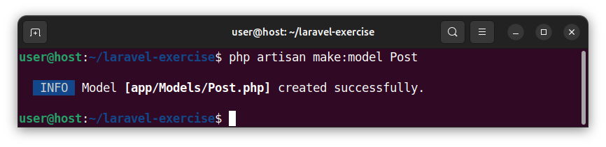 Creating a Post.php file that contains the Post model.
