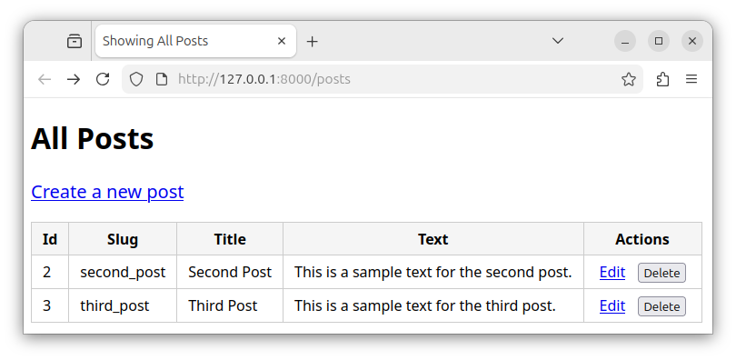 Laravel page showing multiple records after deletion.