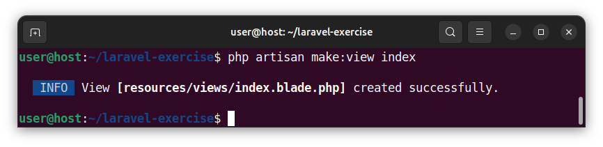 Creating the index Blade template that shows all records.