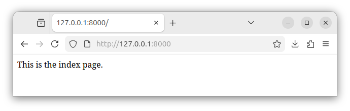 The index route returning  a string in Laravel.
