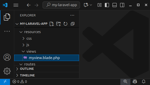 The location of Laravel template files