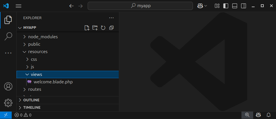 Laravel views folder